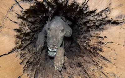 A história do Cão mumificado em um Carvalho