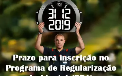 Atenção! o prazo para o PRA foi prorrogado não para o CAR!