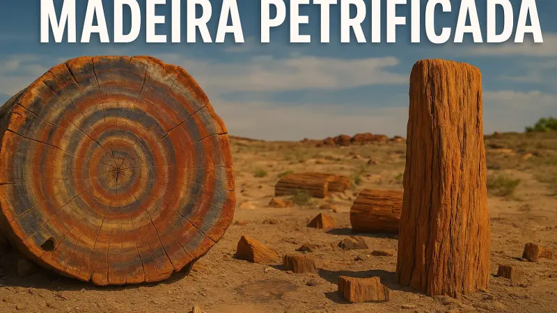 Madeira petrificada: como árvores se transformaram em pedra ao longo de milhões de anos