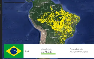 Mapa interativo com dados do CAR é disponibilizado pelo MMA