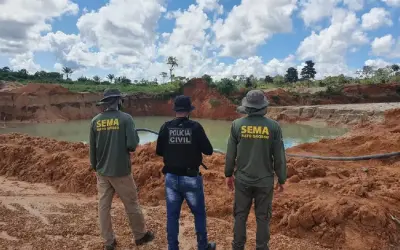 Sema multa áreas de desmatamento ilegal e garimpo em R$ 6,1 milhões em MT