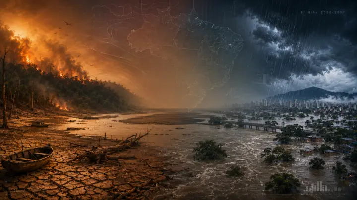 Série especial analisa os impactos do El Niño 2026–2027 no Brasil