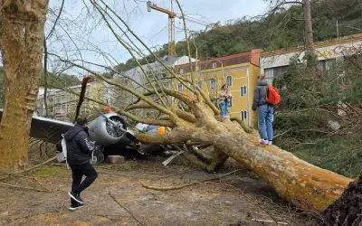 Tempestade Kristin deixa mais de 800 mil sem energia em Portugal e avança sobre a Espanha
