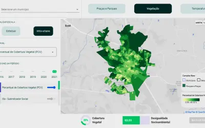 Plataforma da USP revela dados inéditos sobre áreas verdes nos municípios brasileiros